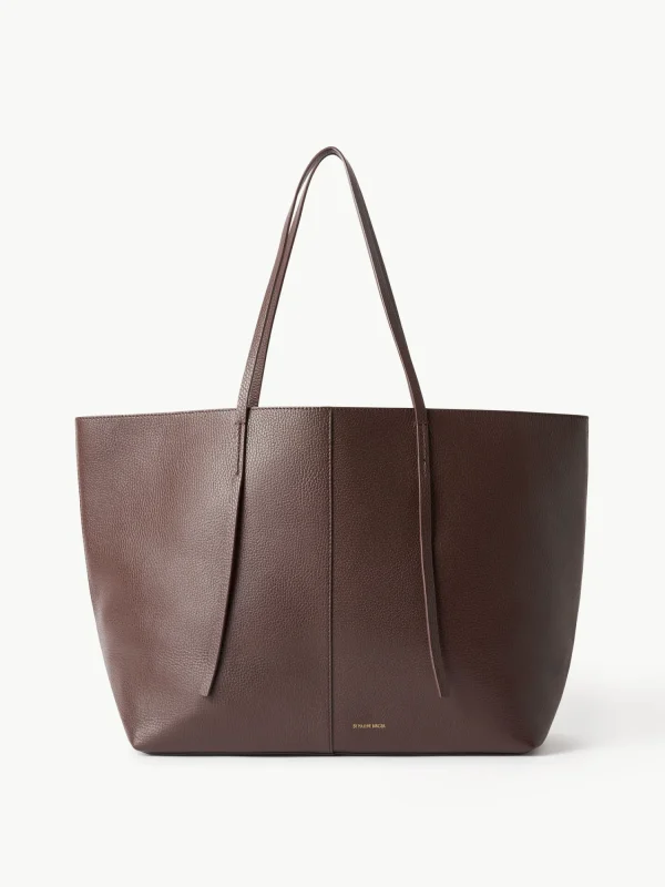 Taschen^By Malene Birger Abilla Tragetasche aus Leder CoffeeBean