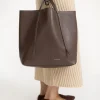 Taschen^By Malene Birger Abilso Tote aus Leder CoffeeBean