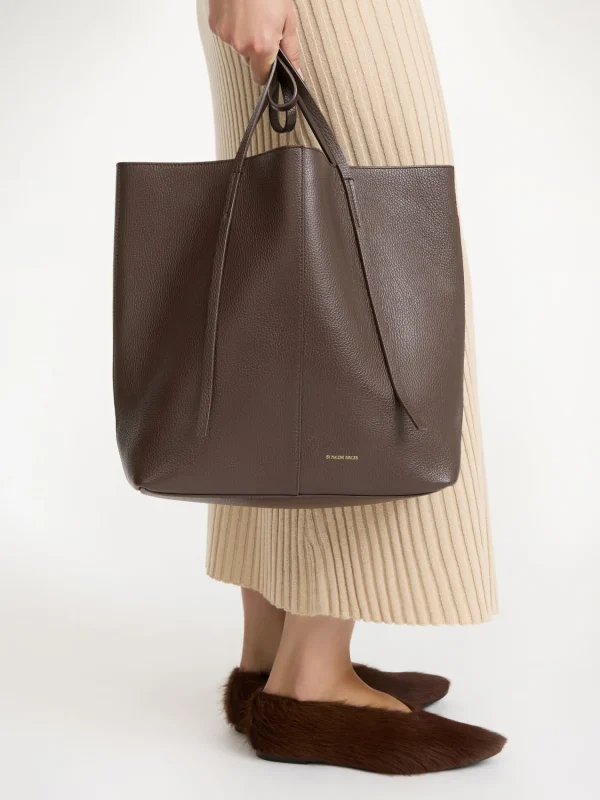 Taschen^By Malene Birger Abilso Tote aus Leder CoffeeBean