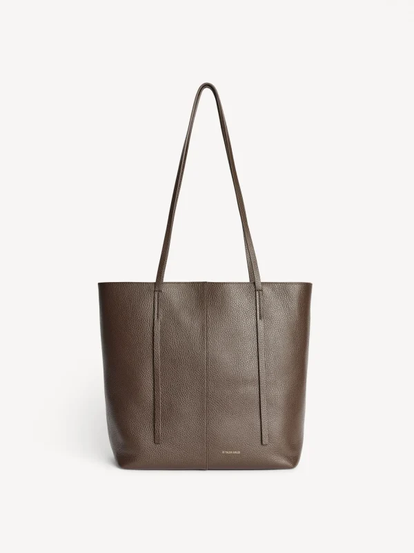 Taschen^By Malene Birger Abilso Tote aus Leder CoffeeBean