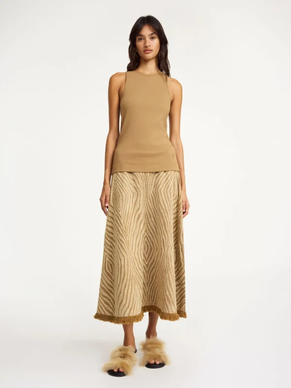 Tops & Blusen^By Malene Birger Amani Tanktop aus Baumwolle LightBrown