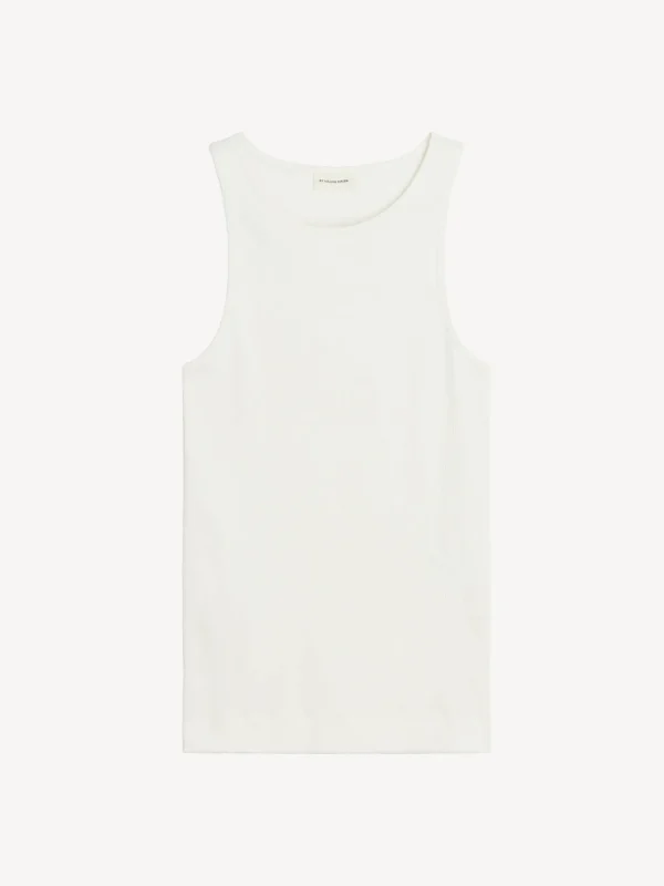 Tops & Blusen^By Malene Birger Amani Tanktop aus Baumwolle SoftWhite