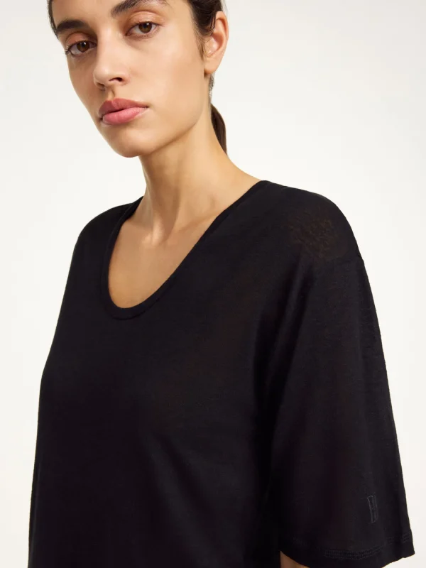 Tops & Blusen^By Malene Birger Amaringa T-shirt Black