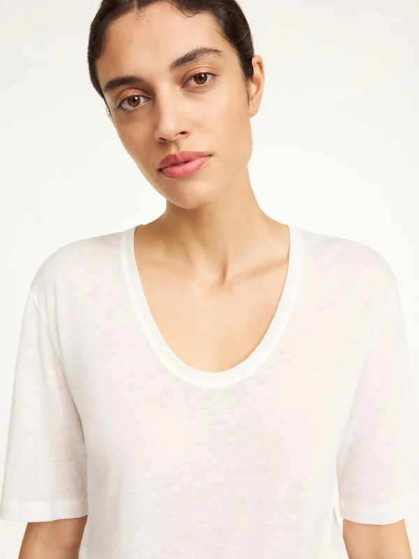 Tops & Blusen^By Malene Birger Amaringa T-shirt SoftWhite