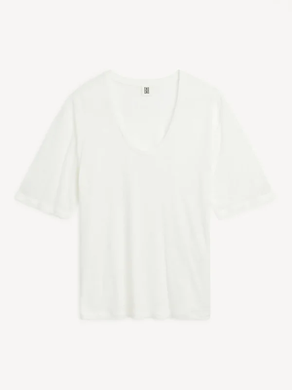 Tops & Blusen^By Malene Birger Amaringa T-shirt SoftWhite