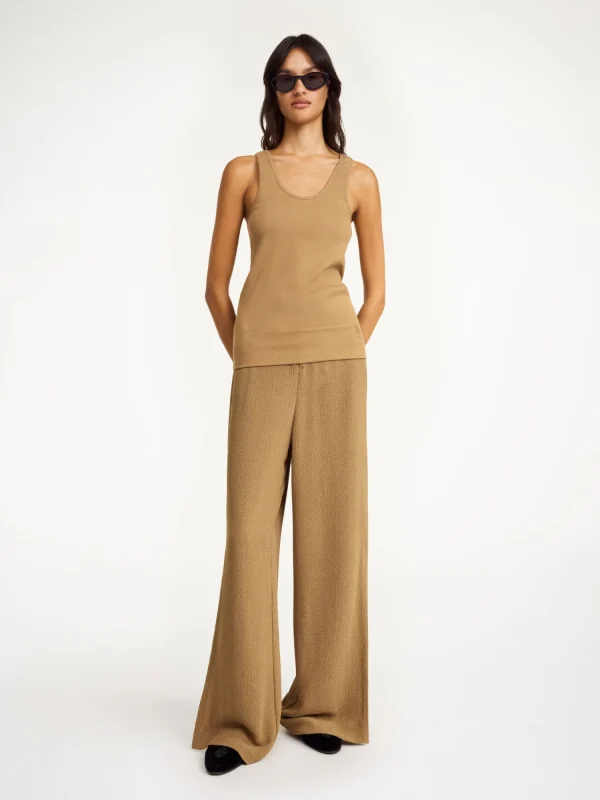 Tops & Blusen^By Malene Birger Anisa Tanktop aus Baumwolle LightBrown