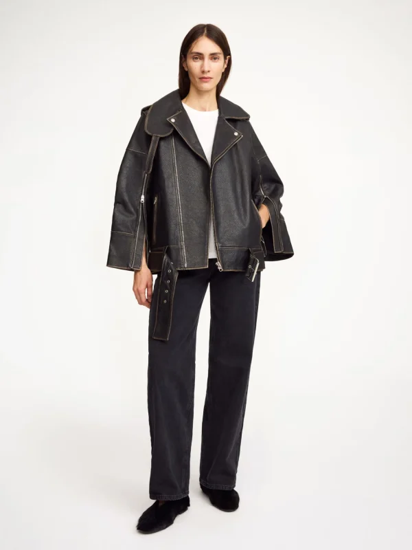 Mäntel & Jacken^By Malene Birger Beatrisse Lederjacke Black