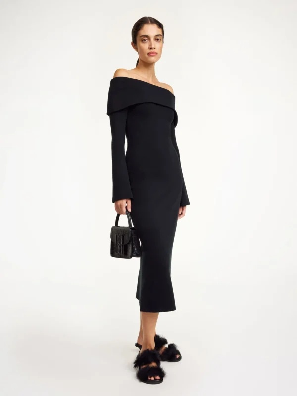 Kleider | Strickmode^By Malene Birger Bennie Midikleid Black