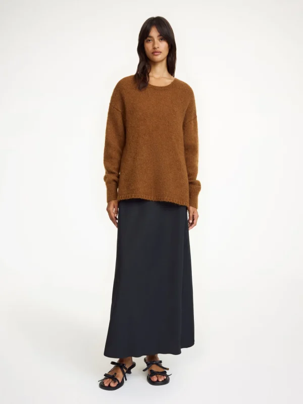 Strickmode^By Malene Birger Briella Pullover aus Mohairmischung Bison