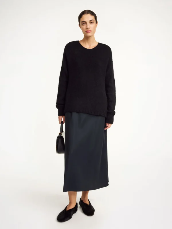 Strickmode^By Malene Birger Briella Pullover aus Mohairmischung Black