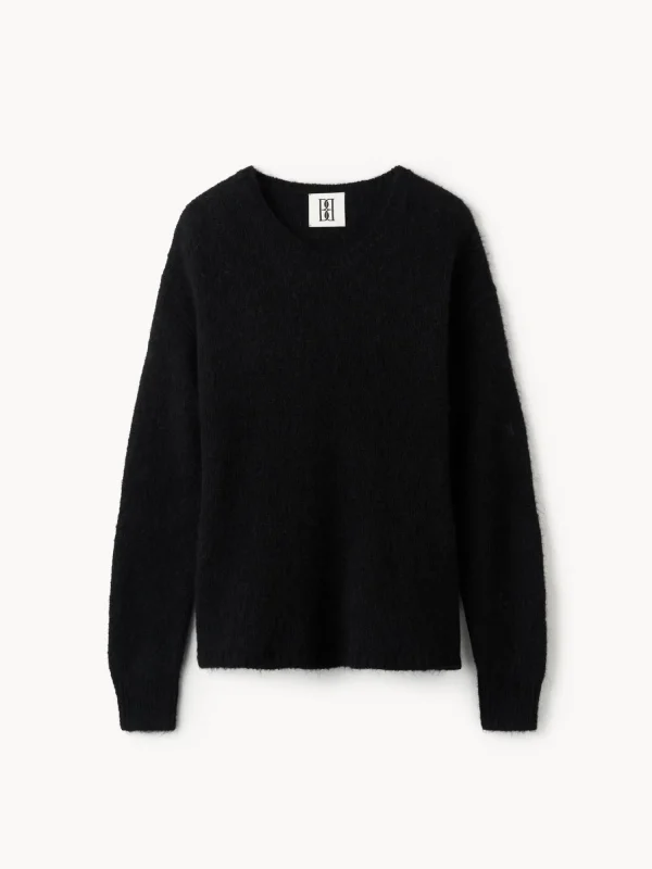 Strickmode^By Malene Birger Briella Pullover aus Mohairmischung Black