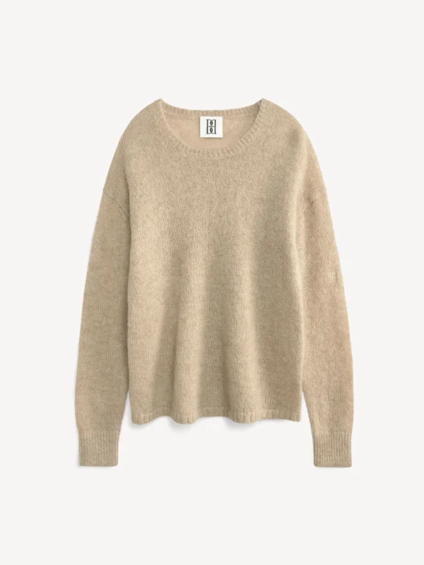 Strickmode^By Malene Birger Briella Pullover aus Mohairmischung TwillBeige