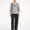 Tops & Blusen^By Malene Birger Bryar T-Shirt aus Biobaumwolle GreyMelange