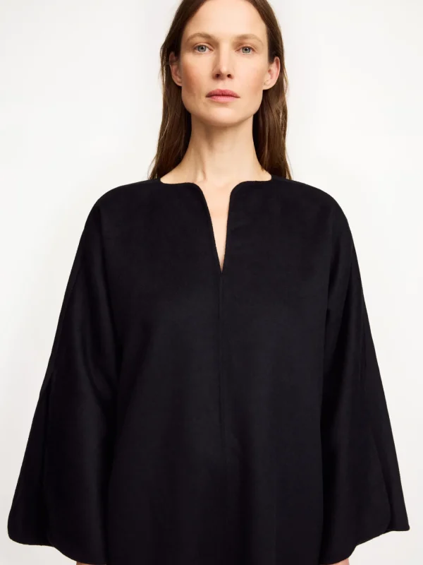 Kleider^By Malene Birger Cais Maxikleid aus Wolle Black