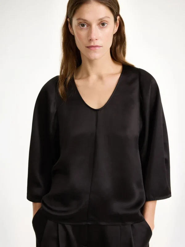 Tops & Blusen^By Malene Birger Calyas Bluse Black