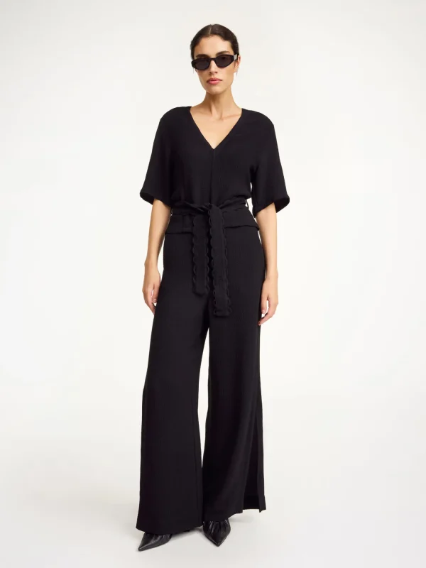 Hosen^By Malene Birger Campione weite Hose Black