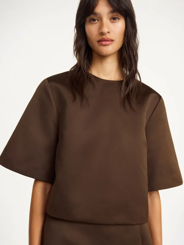 Tops & Blusen^By Malene Birger Chania Oberteil DarkMahogany