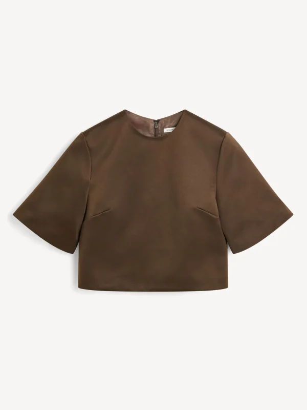 Tops & Blusen^By Malene Birger Chania Oberteil DarkMahogany