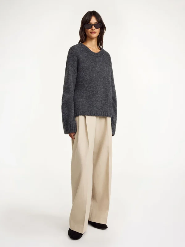 Strickmode^By Malene Birger Cierra Pullover GreyMelange