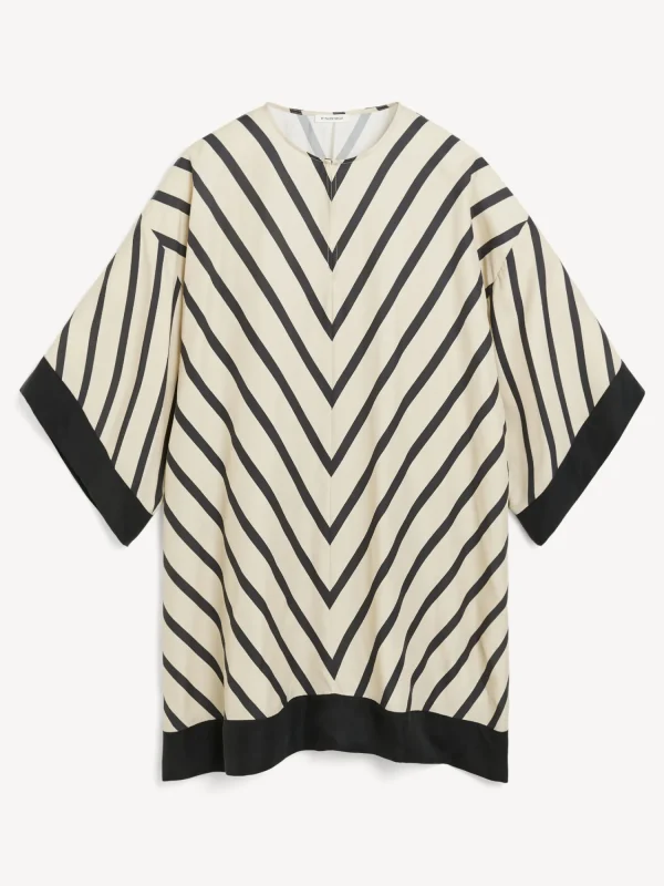 Kleider^By Malene Birger Cime Midikleid DiagonalStripe