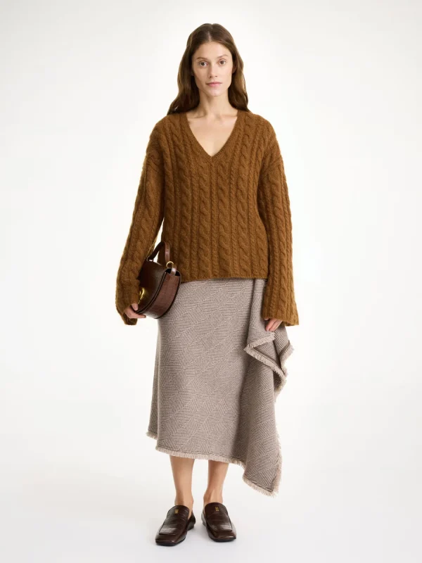 Strickmode^By Malene Birger Cimone Zopfstrickpullover Bison