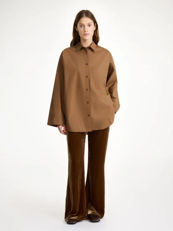 Hemden^By Malene Birger Derris Hemdbluse aus Biobaumwolle Bison