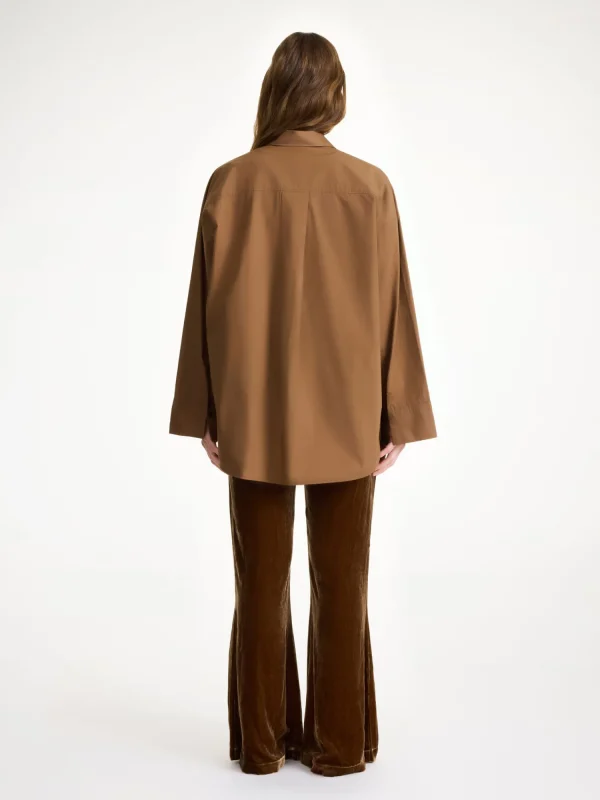 Hemden^By Malene Birger Derris Hemdbluse aus Biobaumwolle Bison