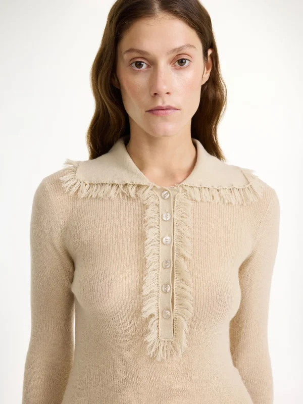 Strickmode^By Malene Birger Dreele Pullover aus Wollmischung OysterGray