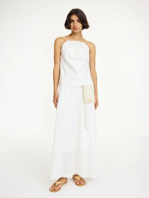 Tops & Blusen^By Malene Birger Elle Top aus Bio-Baumwolle SoftWhite