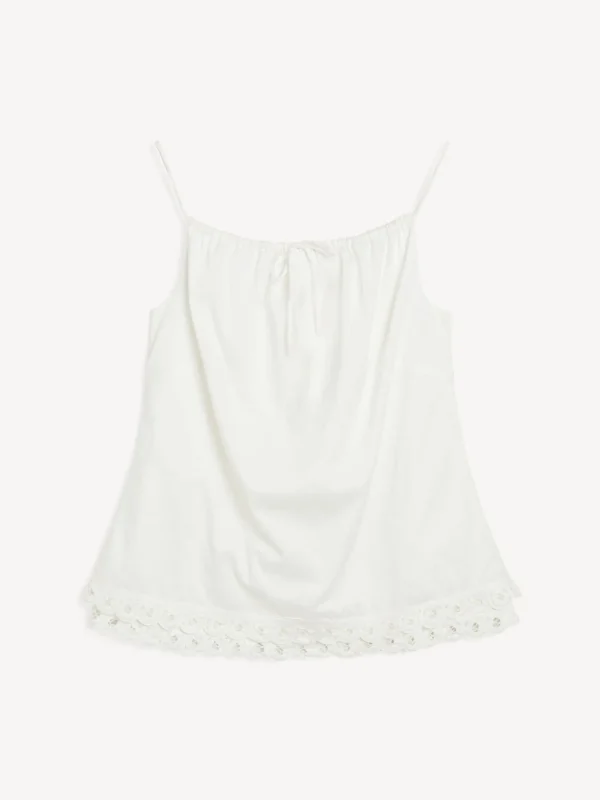 Tops & Blusen^By Malene Birger Elle Top aus Bio-Baumwolle SoftWhite