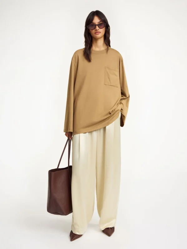 Tops & Blusen^By Malene Birger Fayeh Oversize-Longsleeve LightBrown