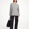 Tops & Blusen^By Malene Birger Fayeh Oversize-Longsleeve GreyMelange