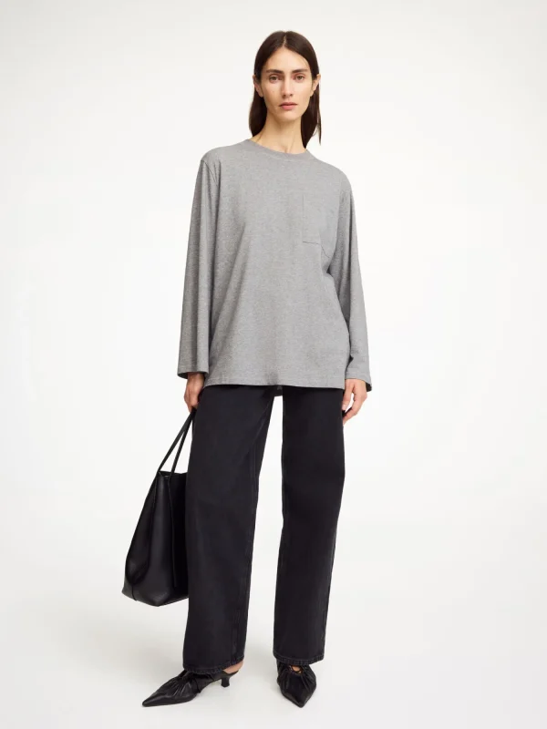 Tops & Blusen^By Malene Birger Fayeh Oversize-Longsleeve GreyMelange