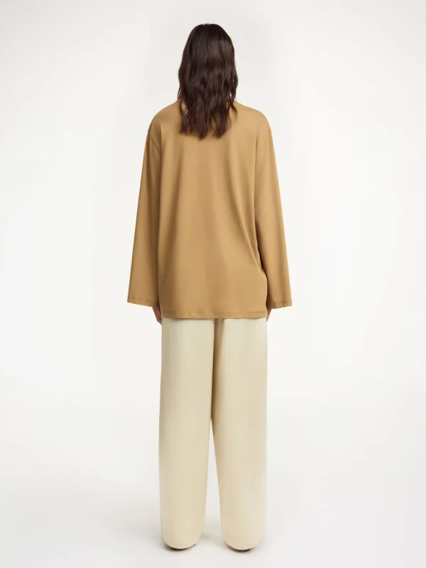 Tops & Blusen^By Malene Birger Fayeh Oversize-Longsleeve LightBrown