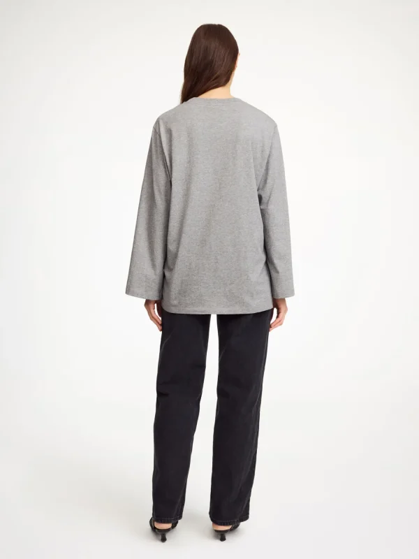 Tops & Blusen^By Malene Birger Fayeh Oversize-Longsleeve GreyMelange