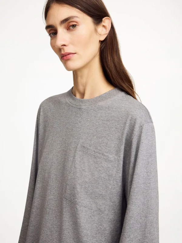 Tops & Blusen^By Malene Birger Fayeh Oversize-Longsleeve GreyMelange