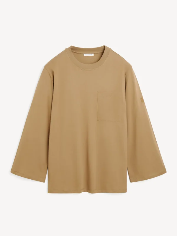 Tops & Blusen^By Malene Birger Fayeh Oversize-Longsleeve LightBrown