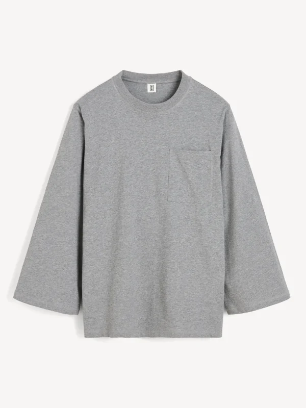 Tops & Blusen^By Malene Birger Fayeh Oversize-Longsleeve GreyMelange