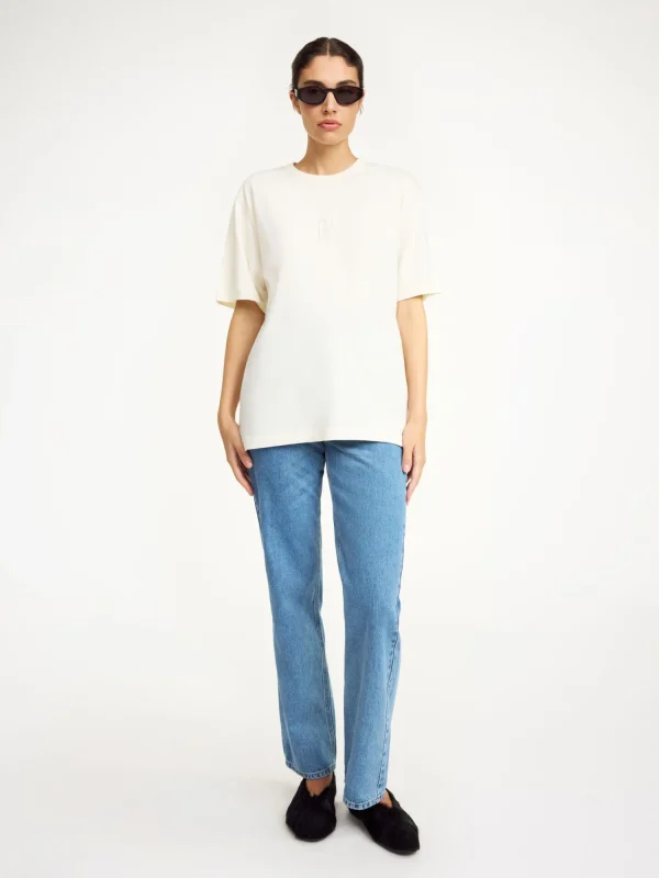 Tops & Blusen^By Malene Birger Fayeh T-Shirt aus Bio-Baumwolle SoftWhite