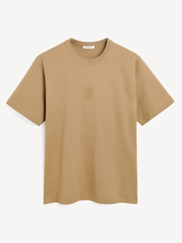 Tops & Blusen^By Malene Birger Fayeh T-Shirt aus Bio-Baumwolle LightBrown