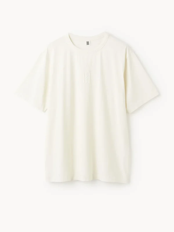 Tops & Blusen^By Malene Birger Fayeh T-Shirt aus Bio-Baumwolle SoftWhite