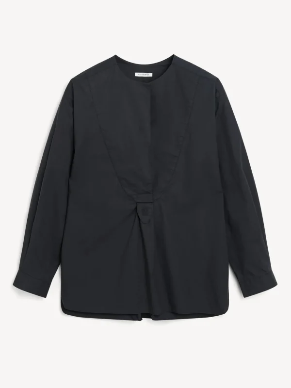 Tops & Blusen^By Malene Birger Fayette Hemd aus Biobaumwolle Black