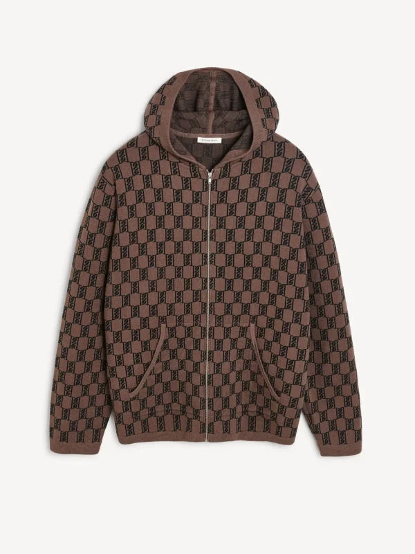 Athleisure Wear | Strickmode^By Malene Birger Felipa Gestrickter Kapuzenjacke DarkMahogany