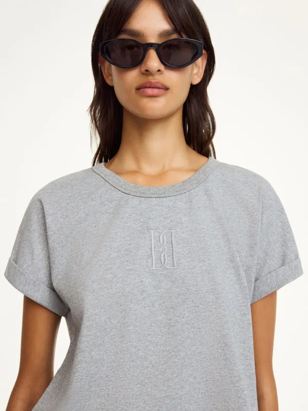 Athleisure Wear | Tops & Blusen^By Malene Birger Hedalia T-shirt aus Biobaumwolle GreyMelange