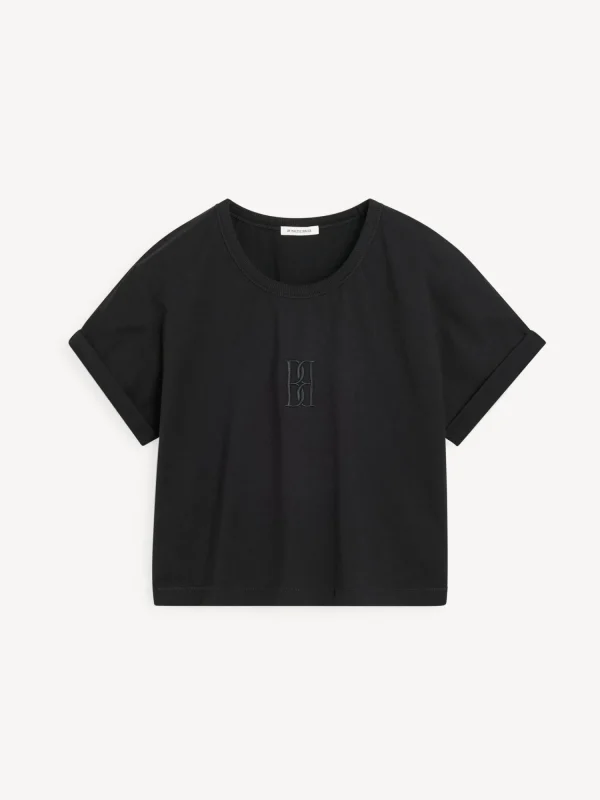 Athleisure Wear | Tops & Blusen^By Malene Birger Hedalia T-shirt aus Biobaumwolle Black