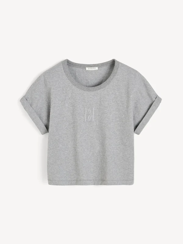 Athleisure Wear | Tops & Blusen^By Malene Birger Hedalia T-shirt aus Biobaumwolle GreyMelange