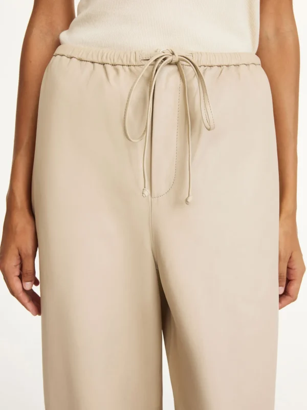 Hosen^By Malene Birger Joanni Hose aus Leder Cement