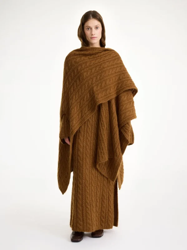 Strickmode | Mäntel & Jacken^By Malene Birger Kassillas Poncho aus Wollmischung Bison