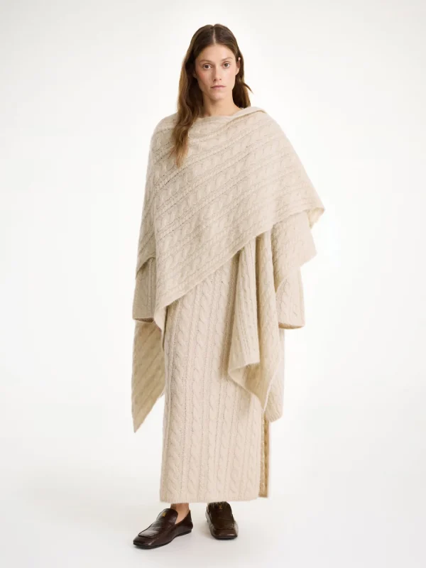 Strickmode | Mäntel & Jacken^By Malene Birger Kassillas Poncho aus Wollmischung OysterGray