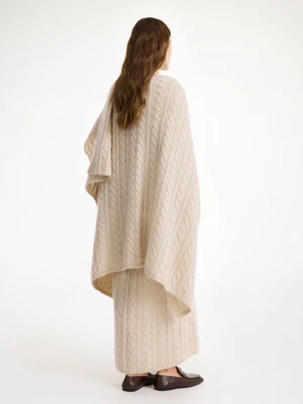 Strickmode | Mäntel & Jacken^By Malene Birger Kassillas Poncho aus Wollmischung OysterGray